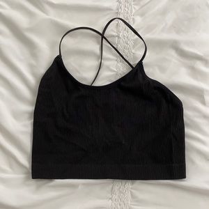 Black workout top